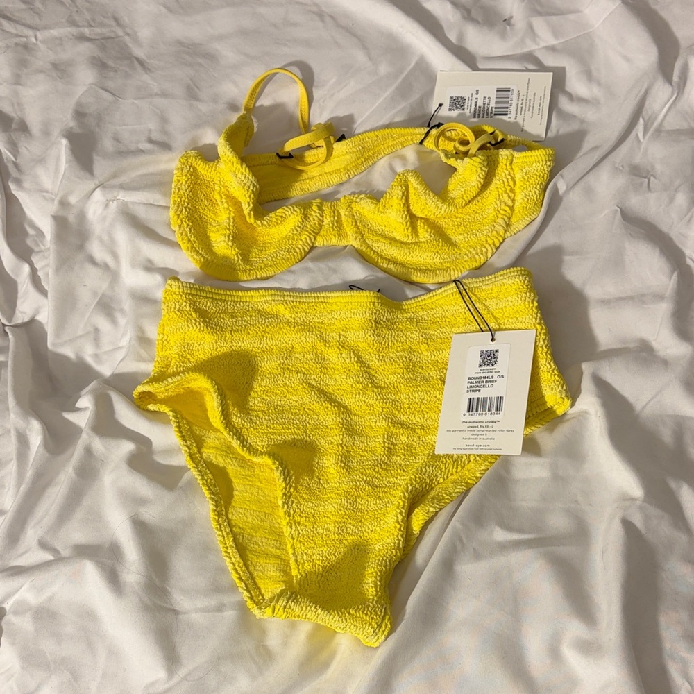 bond-eye Limoncello Stripe Bikini Set - Picture 2 of 6